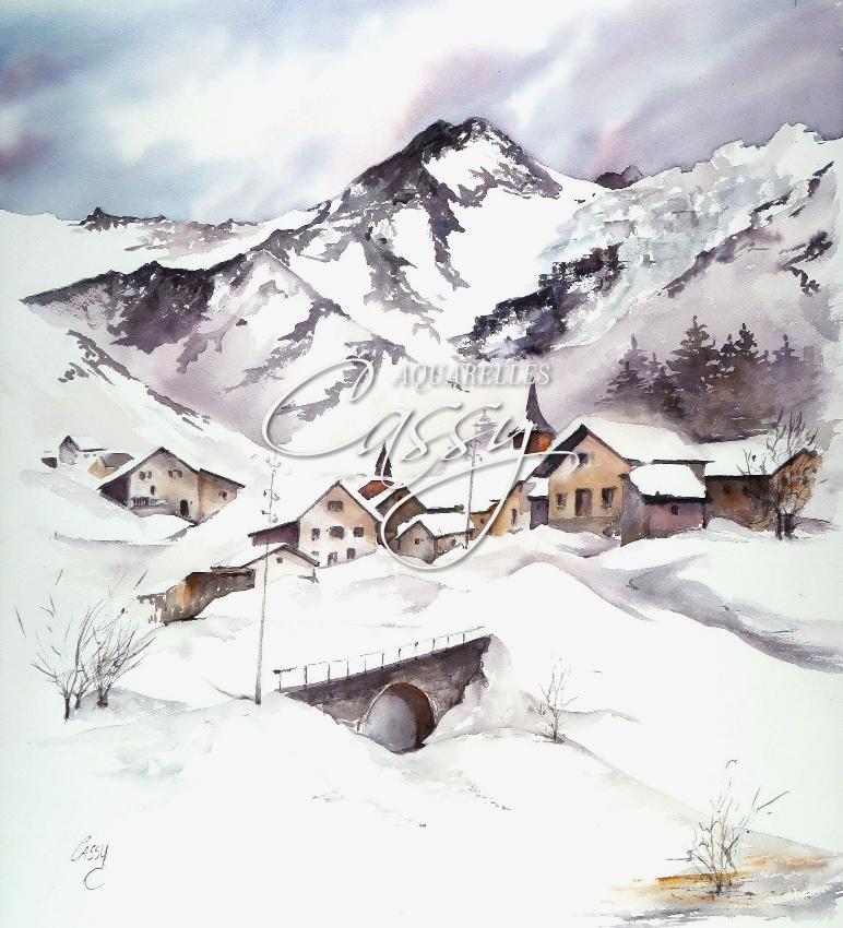 Village du Tour (50 cm X 46 cm)